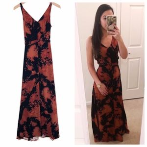 NOM DE PLUME Tie Dye Open Back Maxi Dress